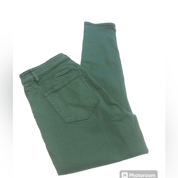 Loft Skinny Jeans Fitted Cropped Green - Picture 2 of 6